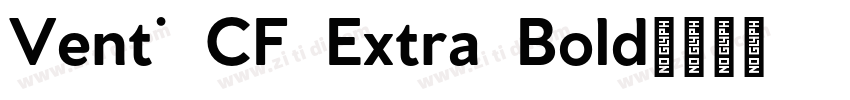Venti CF Extra Bold字体转换